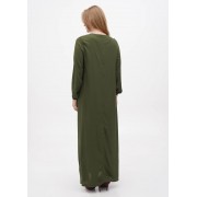Оливкова (хакі) кежуал сукня Juliet deluxe однотонна 33438